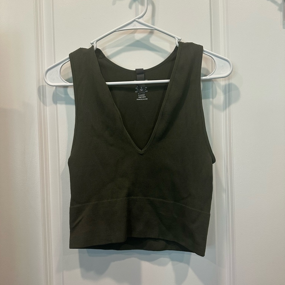 Alya army green tank top size small